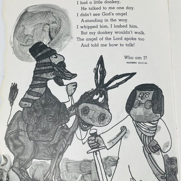 Day The Sun Stood Still Nursery Rhyme Bible Stories Wilma L Shaffer Vintage Book - Picture 5 of 10